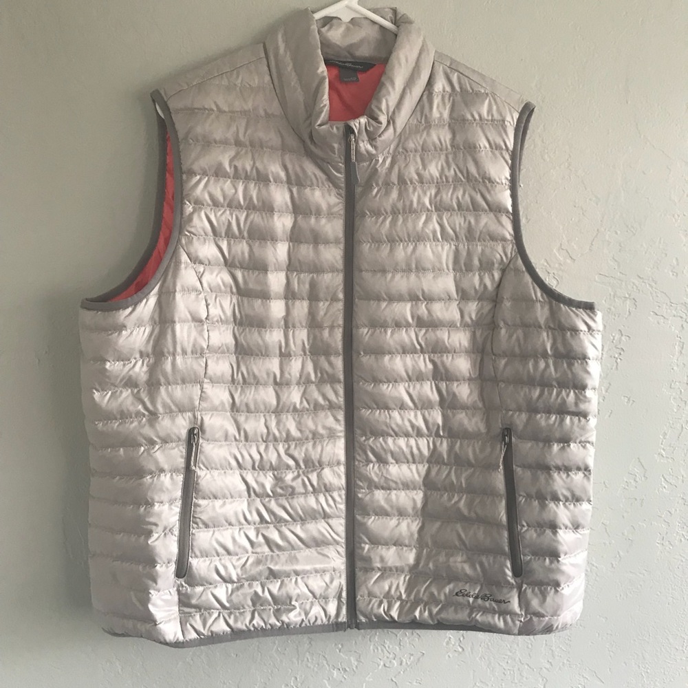 Eddie Bauer XXL Grey Down Vest
